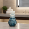 SNOWMAN TOP HAT Candle – Icy Blue Glitter, Vanilla & Euphoria, Handmade - detail 4