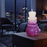 SNOWMAN TOP HAT Candle – Icy Purple Glitter, Vanilla & Lavender - detail 3
