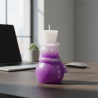 SNOWMAN TOP HAT Candle – Icy Purple Glitter, Vanilla & Lavender - detail 4