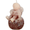 ASTRONAUT Candle – Icy Brown Glitter, Chocolate-Vanilla, Handmade - detail 2
