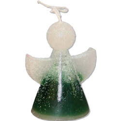 ENGEL Kerze – Eisgrün mit Glitzer, Vanille & Gurkenfrische - detail 2