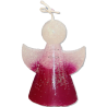 ANGEL Candle – Icy Magenta with Glitter, Vanilla & Christmas Punch - detail 2