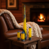 Candle Collection Bohemian Blue & Sun - Handmade Set with Cotton Wick from Královské Poříčí - detail 4