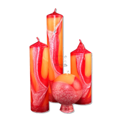 Candle Collection CROWN - Handmade Elegance from Královské Poříčí with Cotton Wick - detail 2