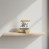 BOAT Candle with Letter W - detail 3