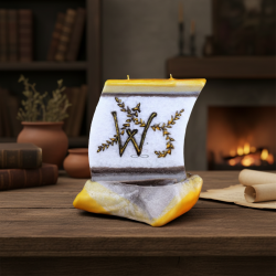 BOAT Candle with Letter W - detail 5