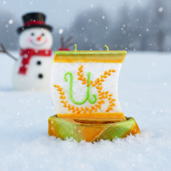 BOAT Candle with Letter U - detail 4