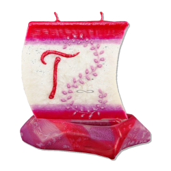 BOAT Candle with Letter T - detail 2