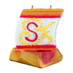 BOAT Candle with Letter S - detail 2