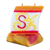 BOAT Candle with Letter S - detail 2