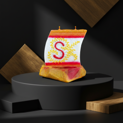 BOAT Candle with Letter S - detail 4