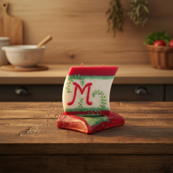Boat Candle with Letter M - detail 3