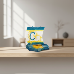 Boat Candle with Letter C - detail 5