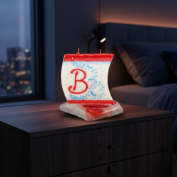 Boat Candle with Letter B - detail 4