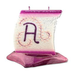 Boat Candle with Letter A - detail 2