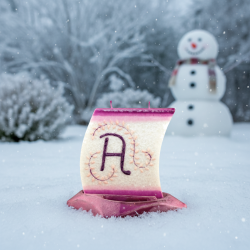 Boat Candle with Letter A - detail 5