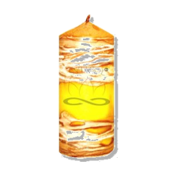 Wide Medium Pillar Candle Svitsol – Citronella, Handmade, Long Burn Time - detail 2