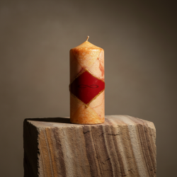 Wide Medium Pillar Candle Wild Strawberry – Svitsol | Handmade, Summer Scent - detail 5