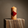 Wide Medium Pillar Candle Wild Strawberry – Svitsol | Handmade, Summer Scent - detail 5