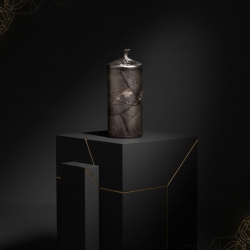 Small Pillar Candle Black Lily - SVITSOL | Handmade - detail 5