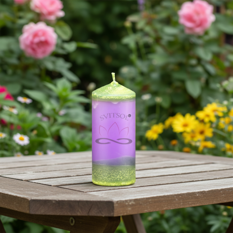 Pillar Candle 7cm - SVITSOL | Lavender Scent - detail 5