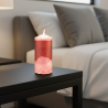 Brown Pillar Candle with Circle Decoration - Choco-Coffee - detail 3