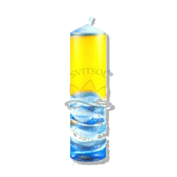 Tall Pillar Candle Citronella SVITSOL - Handmade Czech Craft - detail 2