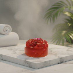 Dekorative Seife Rose – Handgemacht in Kralovske Porici - detail 8