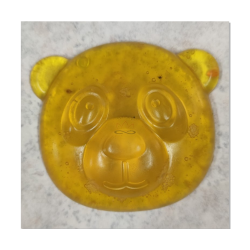 Decorative Soap Bear Head – Lemon-Floral, Handmade in Kralovske Porici - detail 2