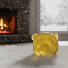 Decorative Soap Bear Head – Lemon-Floral, Handmade in Kralovske Porici - detail 5