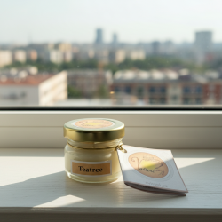 VALLERI LUXURY Kerze – Teebaum (25g) - detail 4