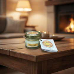 VALLERI LUXURY Kerze – Natur (25g) - detail 2