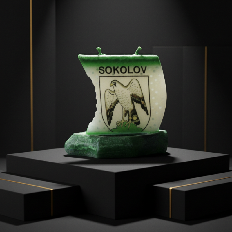 Bootkerze mit Sokolov-Logo