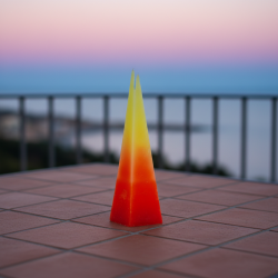 Pyramid Candle Tetrahedron 3 - detail 4