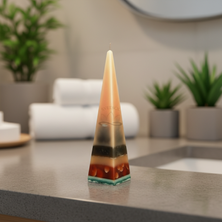 Pyramid Candle Tetrahedron 4