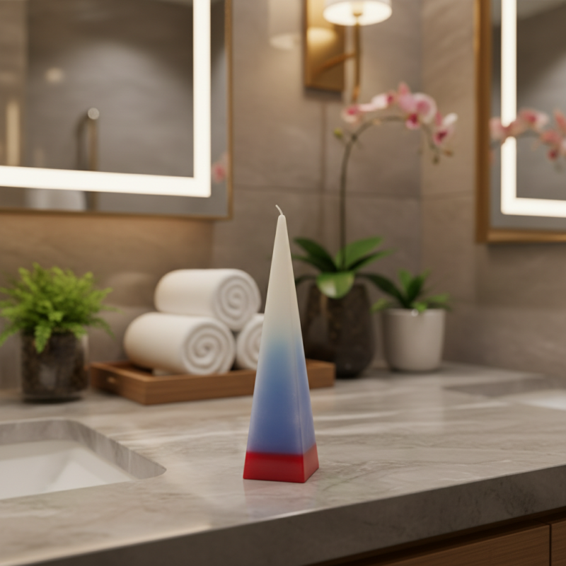 Pyramid Candle Tetrahedron 7
