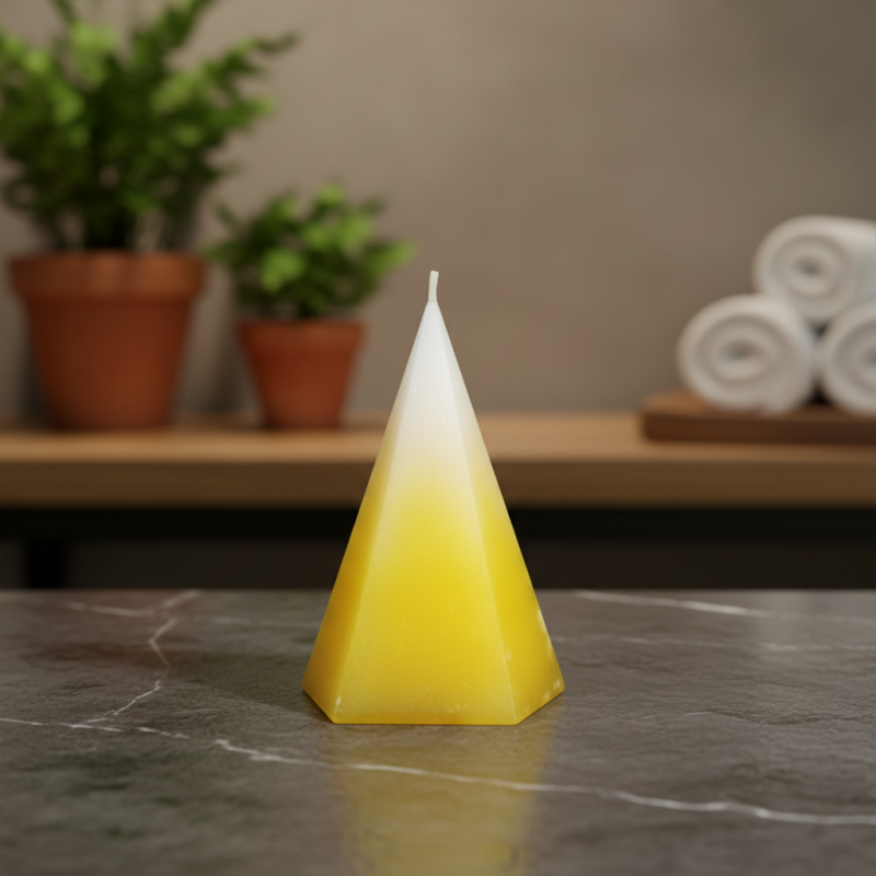 Pyramidenkerze Fünfseitig 8