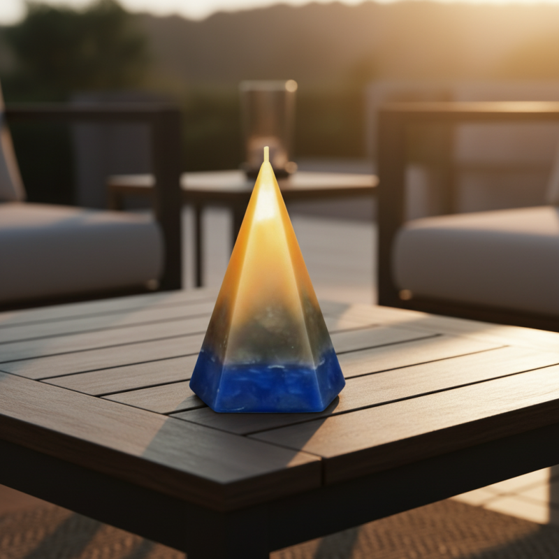 Pyramid Candle Pentagon 7
