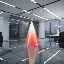 Pyramidenkerze Fünfseitig 9