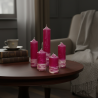 Kerzenkollektion Magenta - Handgemachtes Set mit Baumwolldocht und zertifiziertem Wachs aus Královské Poříčí