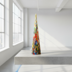 Large Cone Candle Picasso