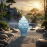 Candle Small Pinecone – turquoise 2