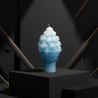 Candle Small Pinecone – turquoise 2