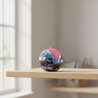 Large Sphere Candle Blue-Speckled-Pink