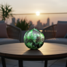 Large Sphere Candle Green-Speckled