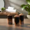 Adventskerzen-Kollektion BRAUNGOLD-MINI - Handgemachtes Set mit zertifiziertem Wachs aus Královské Poříčí