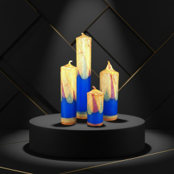 Pillar Candle Collection Ocean 4pcs - SVITSOL | Handmade Ocean Calm
