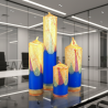 Pillar Candle Collection Ocean 4pcs - SVITSOL | Handmade Ocean Calm