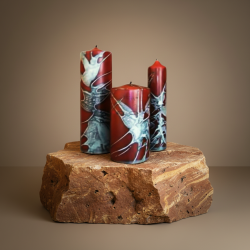 Kerzenkollektion Royal Ruby & Emerald - Handgemachtes Set aus Královské Poříčí