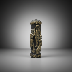 Bakus Celebration Candle Brown with Golden Effect